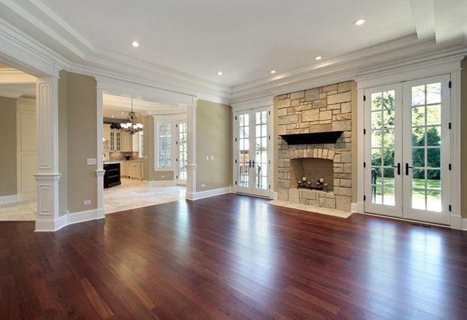 close-up of natural wood grain in wood flooring